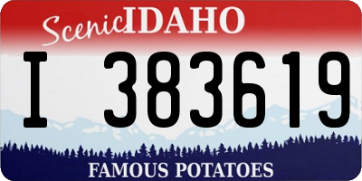 ID license plate I383619