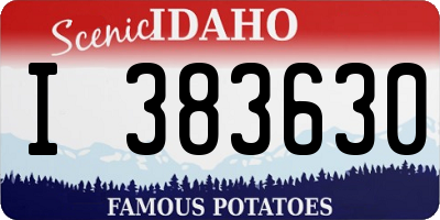 ID license plate I383630
