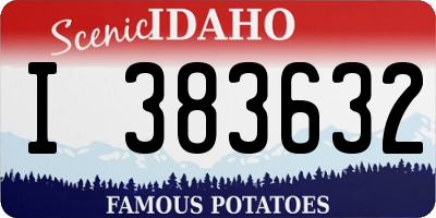 ID license plate I383632