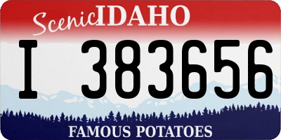 ID license plate I383656