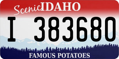 ID license plate I383680