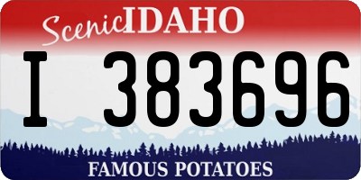 ID license plate I383696