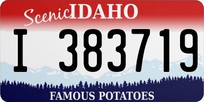 ID license plate I383719