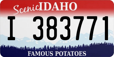 ID license plate I383771