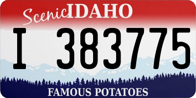 ID license plate I383775