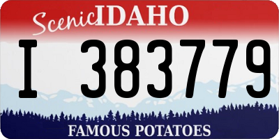 ID license plate I383779