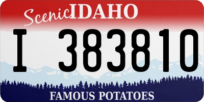 ID license plate I383810