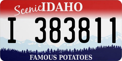 ID license plate I383811