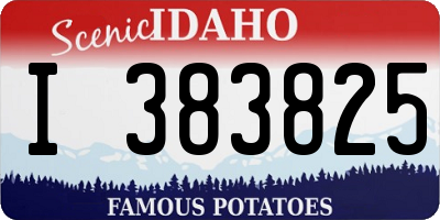 ID license plate I383825