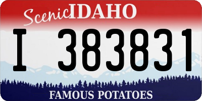 ID license plate I383831