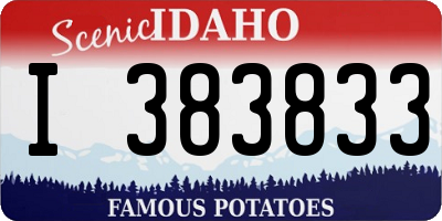 ID license plate I383833