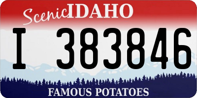 ID license plate I383846