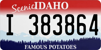 ID license plate I383864