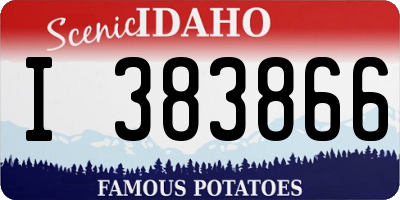ID license plate I383866