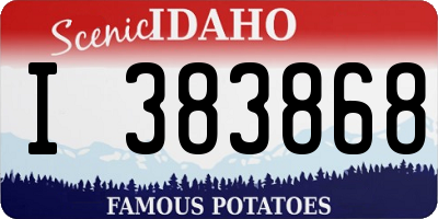ID license plate I383868