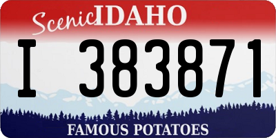 ID license plate I383871