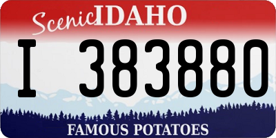 ID license plate I383880