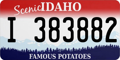 ID license plate I383882