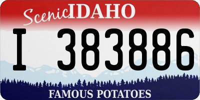 ID license plate I383886