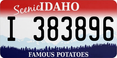 ID license plate I383896