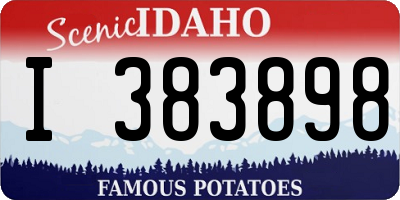 ID license plate I383898