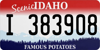 ID license plate I383908