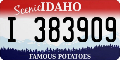 ID license plate I383909