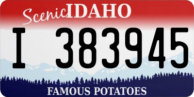 ID license plate I383945