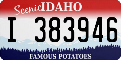 ID license plate I383946