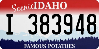 ID license plate I383948