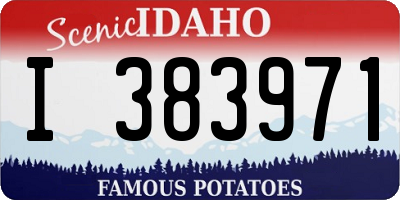 ID license plate I383971