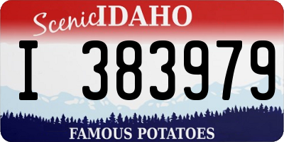 ID license plate I383979