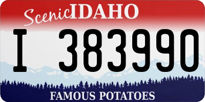 ID license plate I383990