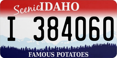 ID license plate I384060