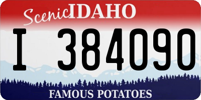 ID license plate I384090