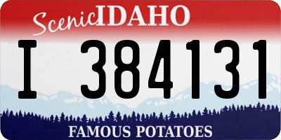 ID license plate I384131