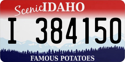 ID license plate I384150