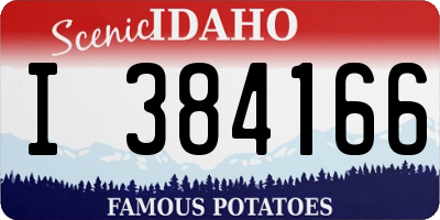 ID license plate I384166
