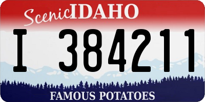 ID license plate I384211