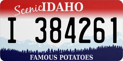 ID license plate I384261