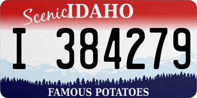 ID license plate I384279