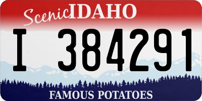 ID license plate I384291