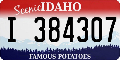 ID license plate I384307