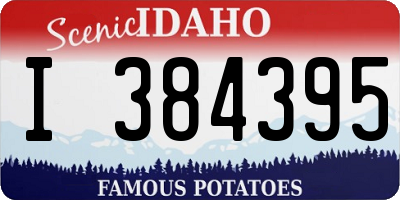 ID license plate I384395