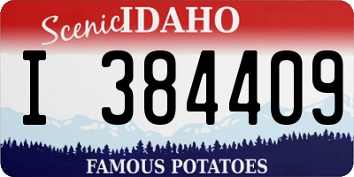 ID license plate I384409