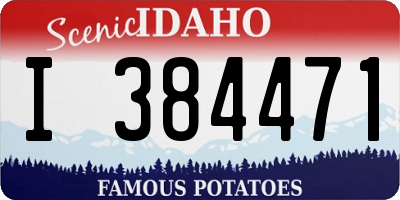 ID license plate I384471