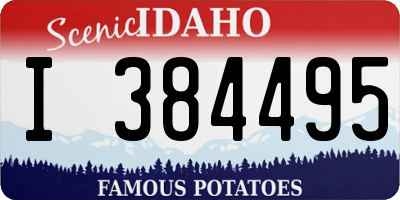 ID license plate I384495