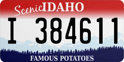 ID license plate I384611