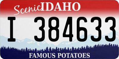 ID license plate I384633