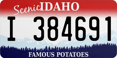 ID license plate I384691